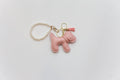 Pink/Blue Puppy Keychain